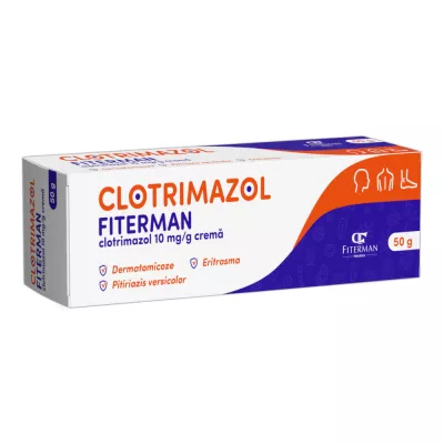 Clotrimazol cremă, 50g, Fiterman