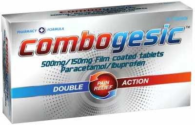 Combogesic, 500mg/150mg, 16 comprimate filmate, Medochemie