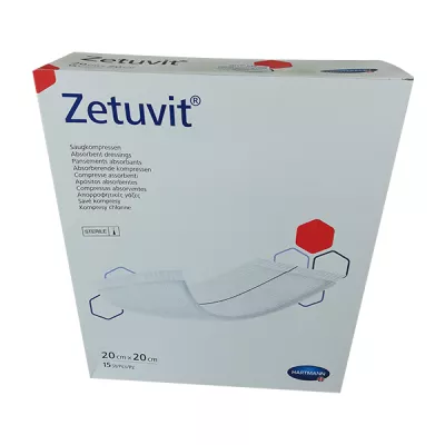 Comprese absorbante Zetuvit, 20x20 cm, 15 bucăți, Hartmann