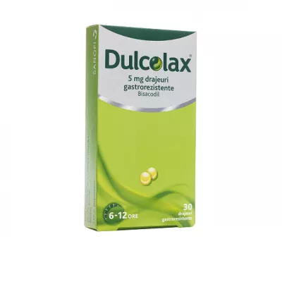 Dulcolax, 5mg, 30 drajeuri gastrorezistente, Opella