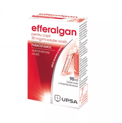 Efferalgan pentru copii 30 mg/ml soluţie orală, 90ml