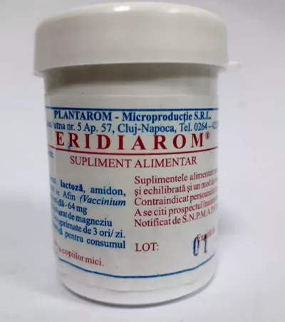 Eridiarom, 50 comprimate, Plantarom