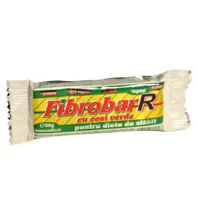 Fibrobar-R baton cu ceai verde pentru slăbit 50g, Redis