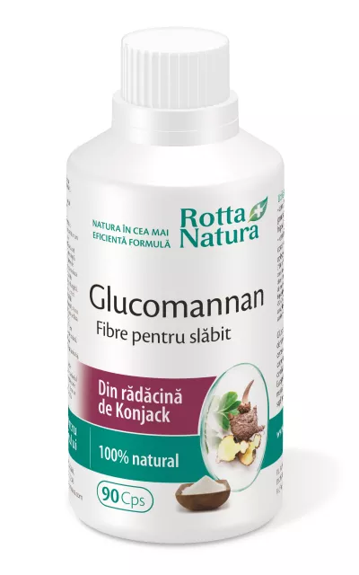 Glucomannan, 90 capsule, Rotta Natura