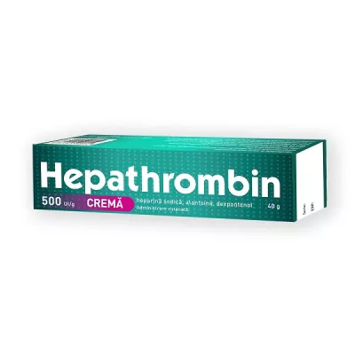 Hepathrombin 500 UI/g, cremă, 40g, Hemofarm