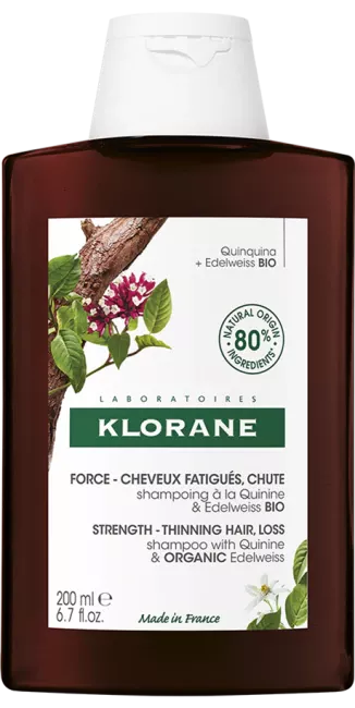 Klorane Șampon cu Chinină și Floare de colț BIO 200ml