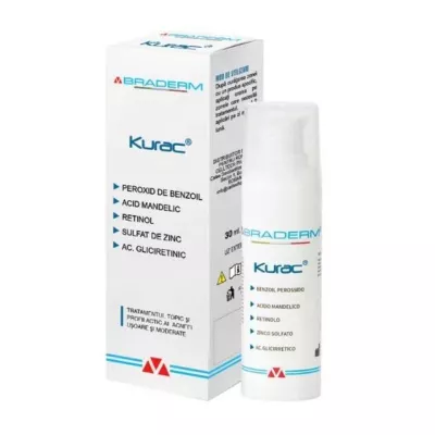 Kurac crema pentru tratamentul acneei, 30 ml, Braderm