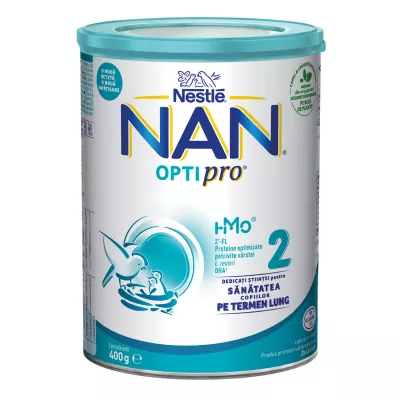 Nestle Nan 2 Optipro hmo 400g, de la 6 luni
