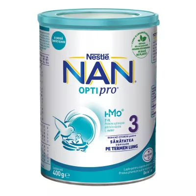 Nestle Nan 3 Optipro hmo 400g, de la 1 an
