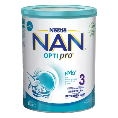 Nestle Nan 3 Optipro hmo 800g, de la 1 an