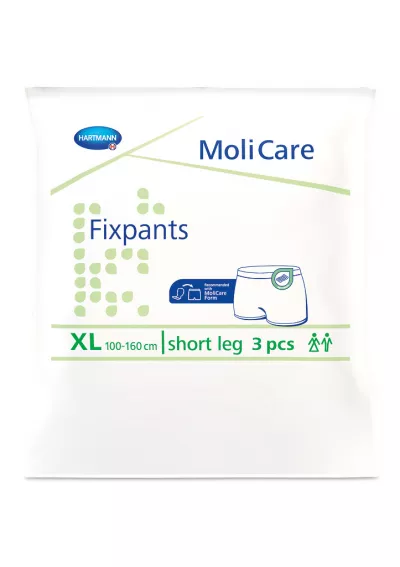 Pantaloni pentru fixarea tampoanelor MoliCare Fixpants, XL 100-160cm, 3 bucăți, Hartmann