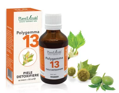 Polygemma 13, Piele detoxifiere, 50ml, PlantExtrakt