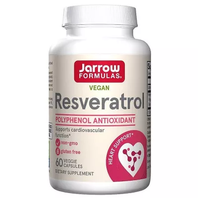 Resveratrol Jarrow Formulas, 100mg, 60 capsule vegetale, Secom