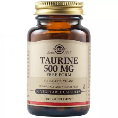 Taurină 500 mg, 50 capsule, Solgar
