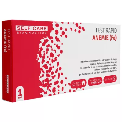 Test rapid anemie (Fe), 1 bucata