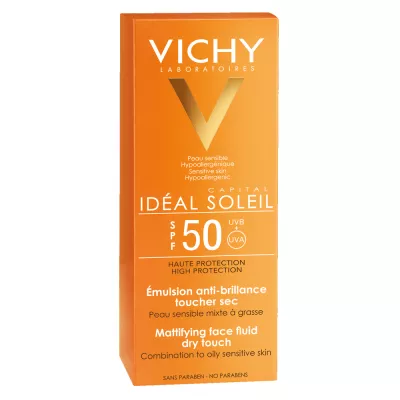 VICHY Capital Soleil SPF50+ emulsie matifiantă față, 50ml