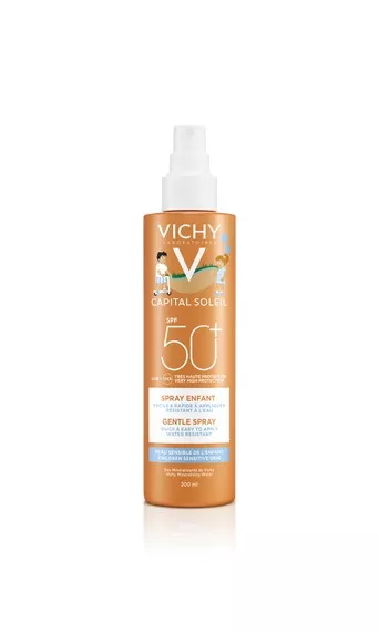 VICHY Capital Soleil SPF50+ spray pentru copii rezistent la apă, 200ml