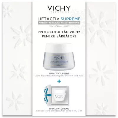 Pache Promotional Vichy Liftactiv supreme crema antirid ten normal-mixt 50ml + crema de noapte 15ml