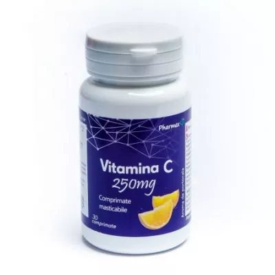 Vitamina C 250mg + Echinaceea, 30 comprimate, Pharmex