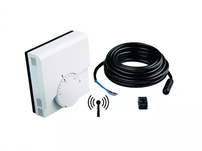 Termostat radio wireless TECEfloor SLQ incalzire/racire RT-R-HK cu senzor de sapa