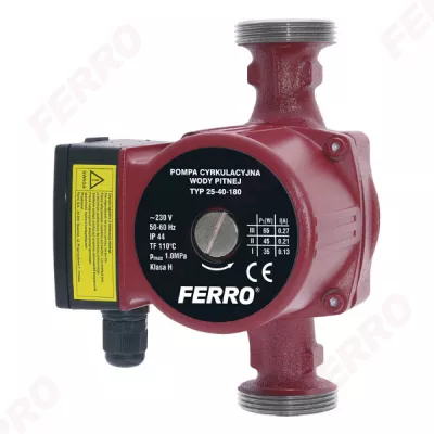 Pompa de circulatie FERRO 25/40-180 cu kit de racordare