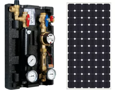 Grup de pompare solar Tacosol EU21 12V cu panou fotovoltaic 20W 