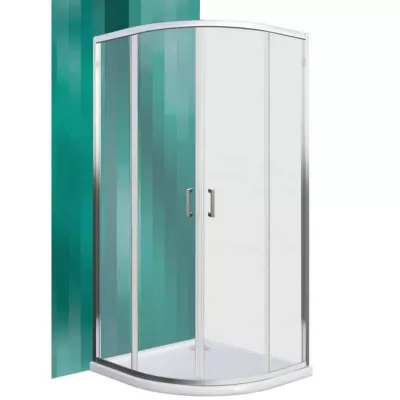 Cabina de dus semirotunda Roth Lega Line LLR2 90x90 cm, sticla transparenta, profil crom