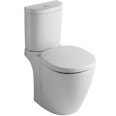 Set vas wc pe pardoseala Ideal Standard Connect Arc, rezervor alimentare laterala si capac inchidere normala