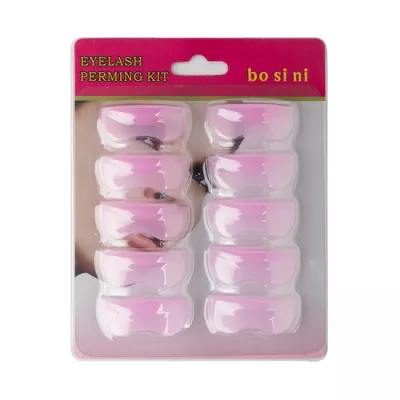 Set bigudiuri din silicon pentru gene permanent, Lila Rossa, 10 bucati, nr 3