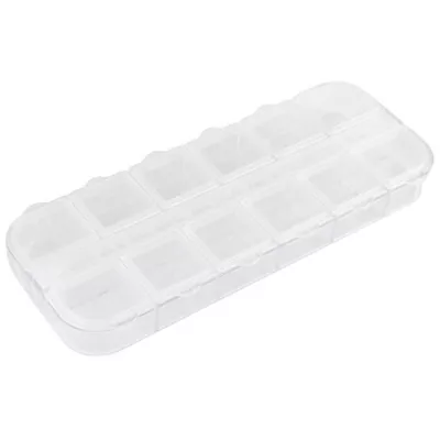 Cutie de depozitare din plastic, 12 compartimente