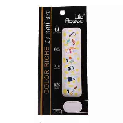 Sticker pentru unghii nail art, Lila Rossa, 14 in 1, nr 15
