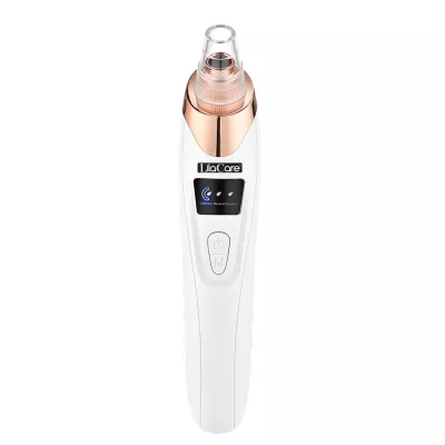 Aspirator facial Lila Care, ingrijire ten, indepartarea punctelor negre, minimizarea porilor, putere de aspirare mare, 5 capete inlocuibile, 3 nivele de rezistenta, portabil, alb
