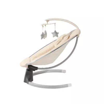 Balansoar bebelusi, balansoar copii cu vibratii si muzica, beige