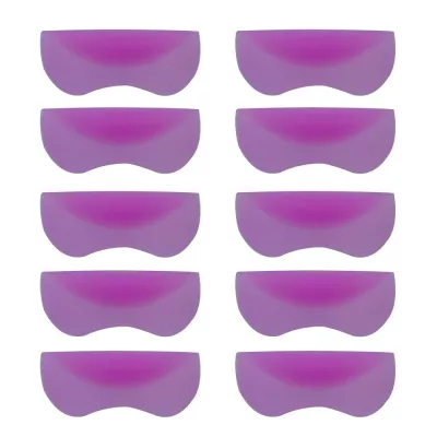 Set bigudiuri din silicon pentru gene permanent, Lila Rossa, 10 bucati, nr 2