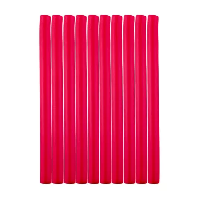 Bigudiuri flexibile, set 10 bucati, rosu