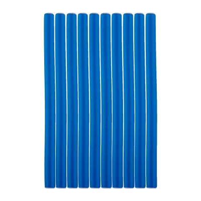 Bigudiuri flexibile, ondulare par, set 10 bucati, albastru