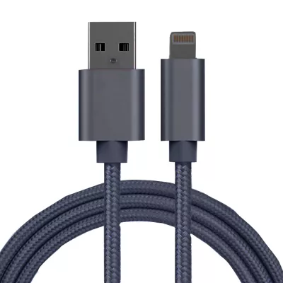 Cablu de date Lightning Explorer Series pentru iPhone si iPad, space grey, 1 m