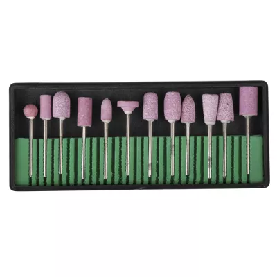 Set de 12 capete pentru freza, din ceramica, roz