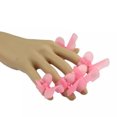 Cleste pentru manichiura, roz, 10 bucati