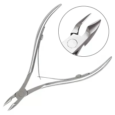 Cleste profesional pentru unghii si cuticule, Zenail, argintiu