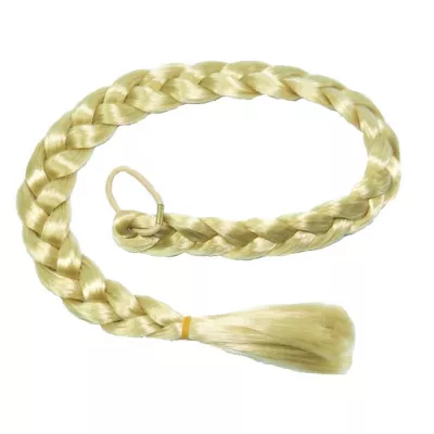 Coada impletita cu elastic, Blond