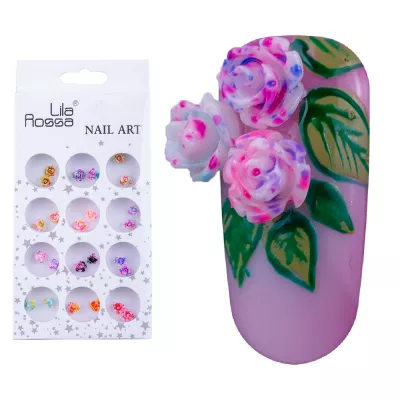 Decoratiuni pentru unghii "Floare", Lila Rossa