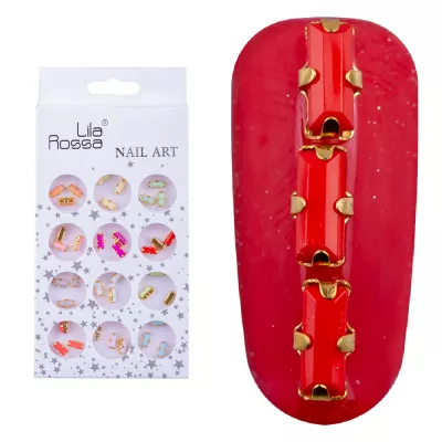 Decoratiuni pentru unghii Lila Rossa, pietre multicolore