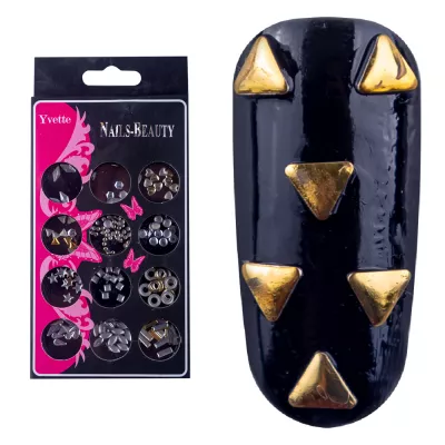 Decoratiuni unghii, Lila Rossa, metalice