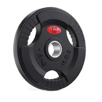 Disc Karemi de 7.5 kg, pentru bara cu diametru 50 mm, din cauciuc, negru