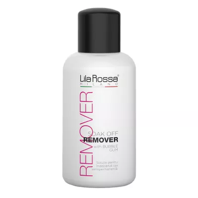 Dizolvant Oja Semipermanenta, 150 ml, Soak Off Remover, Lila Rossa, bubble gum