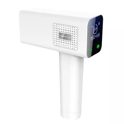 Epilator IPL Lescolton cu maner si touchscreen, epilare definitiva, functie de racire 360 grade, 400.000 pulsatii, 4 in 1, 10 trepte putere, alb