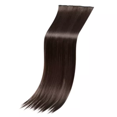Extensie clip-on Lila Rossa, 60 cm, cu 2 clipsuri, saten inchis
