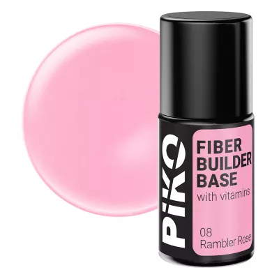 Fiber builder base cu Vitamine, Piko, 7 ml, Rambler Rose