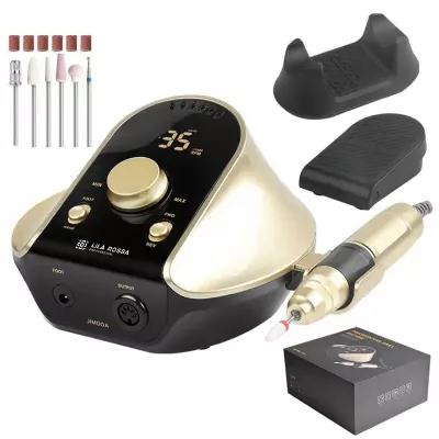 Freza unghii, pila electrica, Lila Rossa,35000 RPM, 45w, auriu